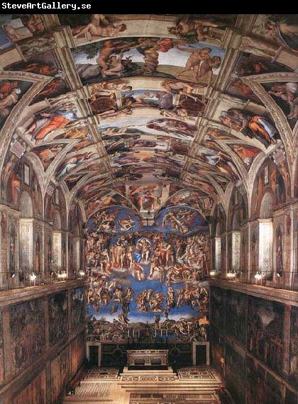 Michelangelo Buonarroti Interior of the Sistine Chapel